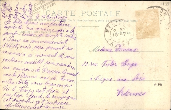 Postcard Mézidon Calvados, Sainte Barbe Farm, former Abbey Prioress