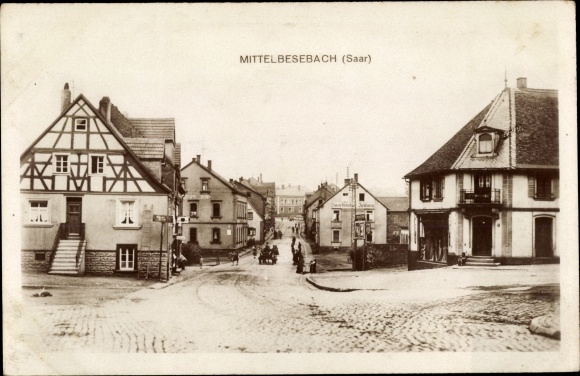 PC Mittelbesebach Bexbach in Saarland, street section in town