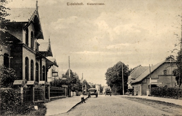 Postcard Hamburg Eimsbüttel Eidelstedt, Kieler Straße