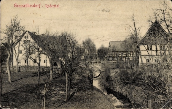 Postcard Großröhrsdorf in Saxony, Rödertal