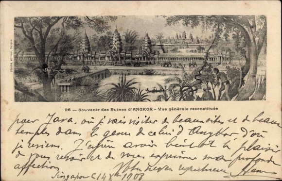 Ak Angkor Wat Kambodscha, Tempelruinen