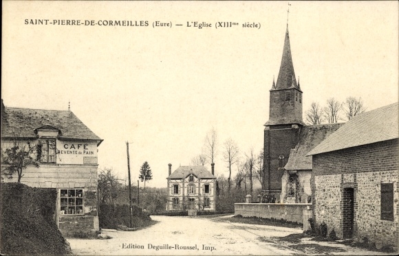 Postcard Saint Pierre de Cormeilles Eure, The Church