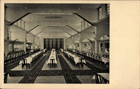 Postcard Holthausen Düsseldorf, GeSoLei Hall of the Persilwerke, exhibition