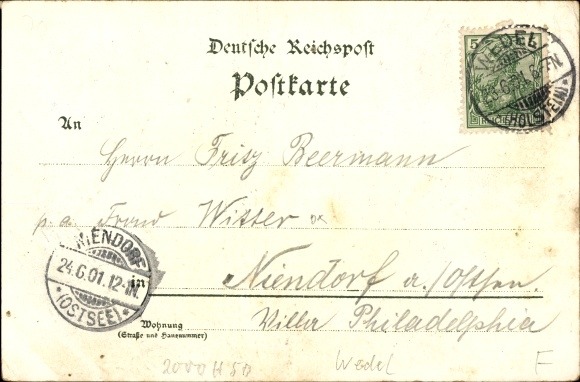 litho Schulau Wedel in de wijk Pinneberg, etablissement met prachtig uitzicht op de Elbe