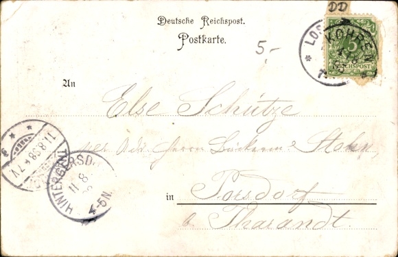 Postcard Dresden Wachwitz, Wachberg, Hotel and Restaurant, owner Bernhard Schulze