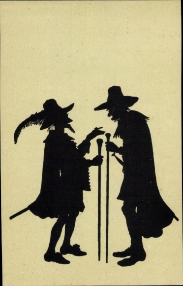 Paper cutting artist Postcard Konewka, P., Schaal and Silence
