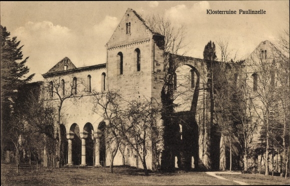 Ak Paulinzella Königsee in Thüringen, Klosterruine