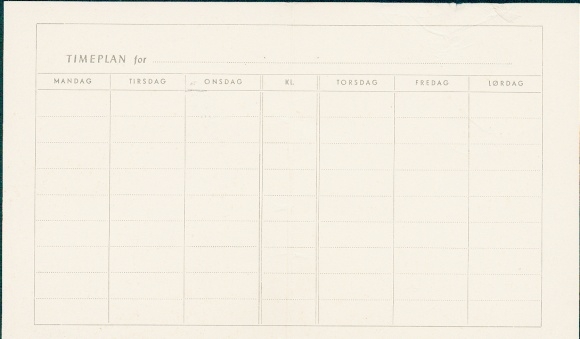 Skole Skema timetable, children with crystal ball