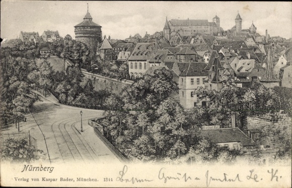 Ak Nürnberg, Gesamtansicht