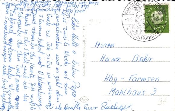 Postcard Oldenburg in Holstein, Gasthaus Sievers