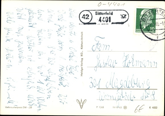 Postcard Köckern Sandersdorf Brehna in the district of Anhalt Bitterfeld, Autobahn rest stop Köckern, gas station