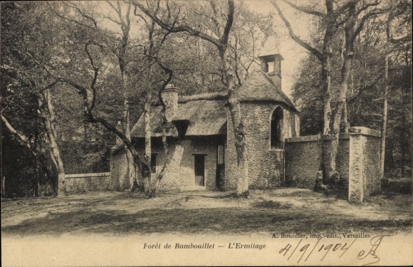 Ak Rambouillet Yvelines, Wald, Ermitage
