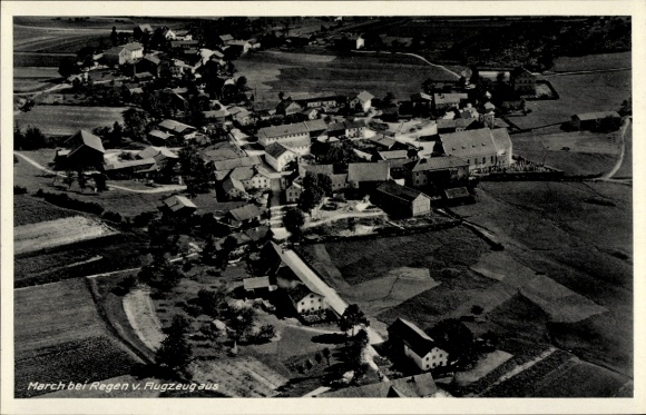 Postcard Herren Island on Lake Chiemsee, aerial photograph, rural surroundings, buildings, streets