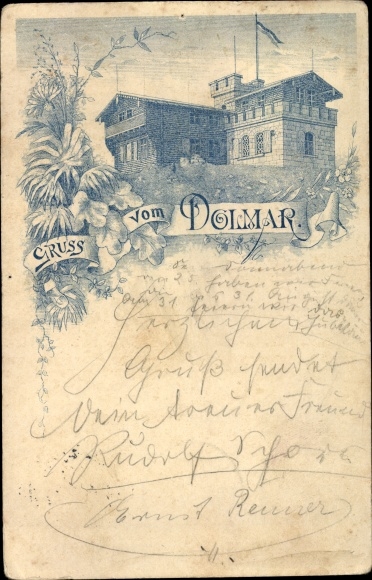 Chromo-Litho Kühndorf in Thuringia, Large Dolmar, inn