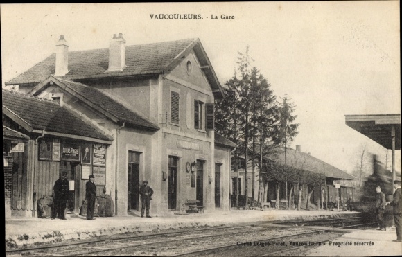 Ak Vaucouleurs Meuse, La Gare