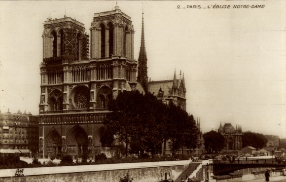 Ak Paris IV Ile de la Cité, kathedraal Notre Dame