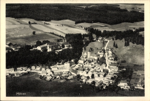 Ak Möhren Treuchtlingen im Altmühltal Mittelfranken, Fliegeraufnahme