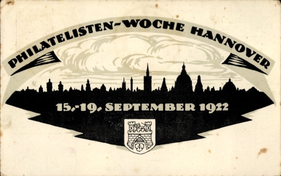 KP z papieru listowego Hanower w Dolnej Saksonii, Tydzień Filatelistyczny 1922, PP 61 C 4/03