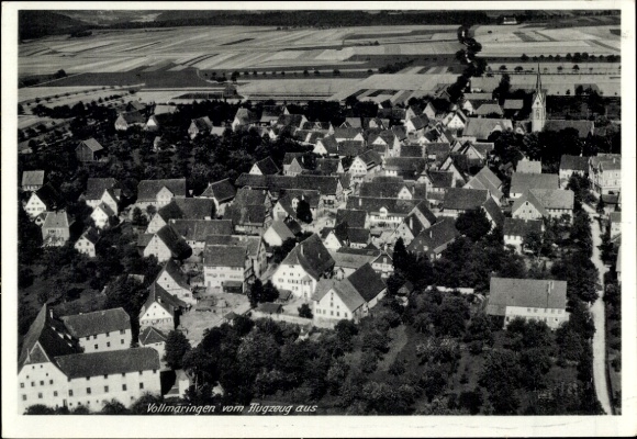 KP Vollmaringen Nagold w Schwarzwaldzie, zdjęcie lotnicze