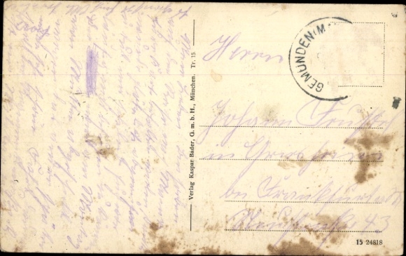 Postcard Gemünden am Main Lower Franconia, general view