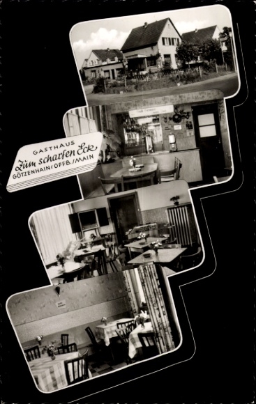 Postcard Götzenhain Dreieich in Hesse, Inn Zum scharfen Eck, owner Ludwig Fenchel
