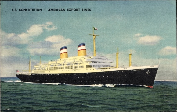 Ak Dampfer Grondwet, American Export Lines
