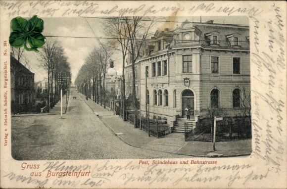 Ak Burgsteinfurt Steinfurt im Münsterland, Post, Ständehaus, Bahnstraße