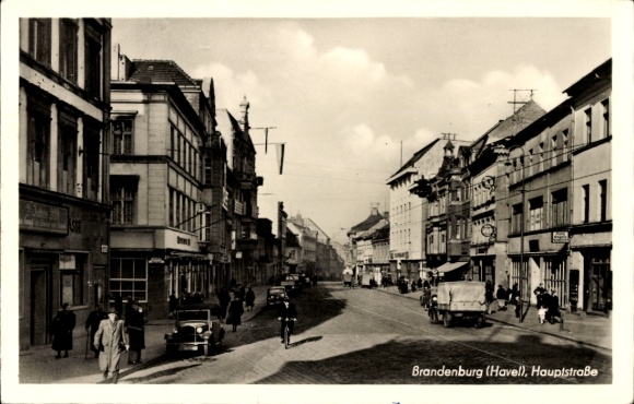 Postcard Brandenburg an der Havel, Hauptstraße