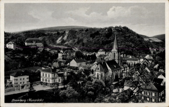 Postcard Stromberg in the Hunsrück, panorama