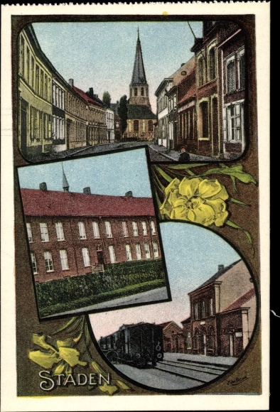Postcard Staden West Flanders, City Views, Railway