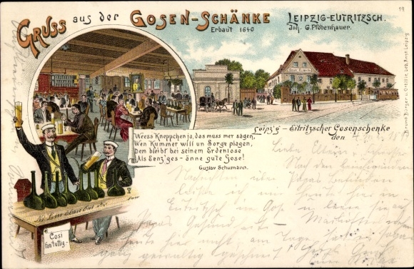 Litho Eutritzsch Leipzig in Sachsen, Gosen Schänke
