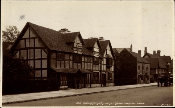 Ak Stratford upon Avon Warwickshire, Shakespears House, Judges 1160