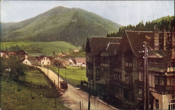 Postcard Steinhaus am Semmering Styria, partial view