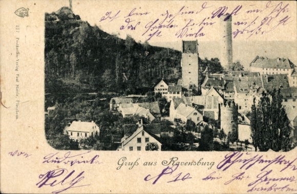 Ak Ravensburg Oberschwaben, Gesamtansicht