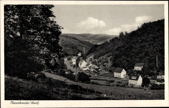 Postcard Oberrahmede Lüdenscheid in the Märkisches Kreis, panorama