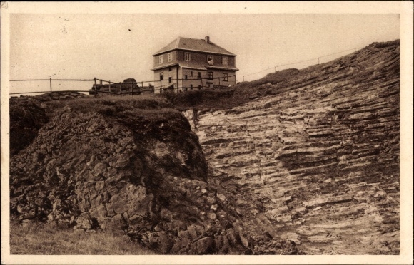 Ak Satzung Marienberg im Erzgebirge, Hirtstein, Unterkunftshaus