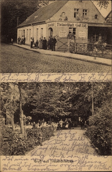 Postcard Treuenbrietzen in Brandenburg, park management, garden