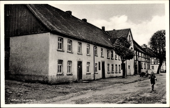 Postcard Affeln Neuenrade in the Sauerland, Gasthof Carl Willecke