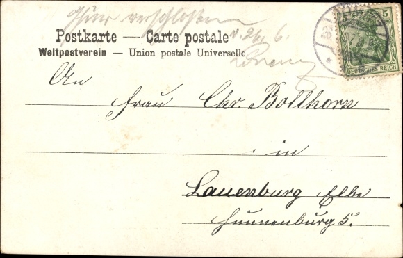 Postcard Dömitz an der Elbe Mecklenburg, Thorstrasse