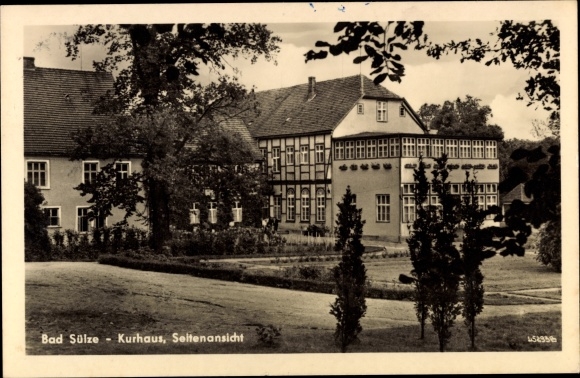 Postcard Bad Sülze in Mecklenburg, Kurhaus, side view