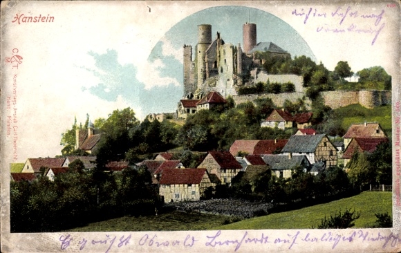 KP Rimbach Bornhagen im Eichsfeld, zamek Hanstein