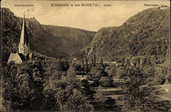 9 alte Ak Bodetal im Harz, Diverse Ansichten