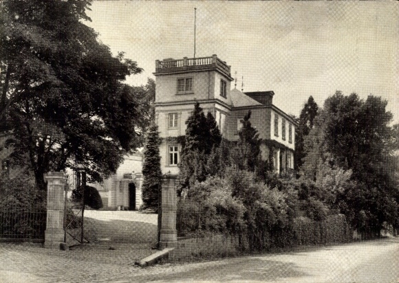 Postcard Rheinbreitbach am Rhein, recreation home, historic building, trees, access to the villa