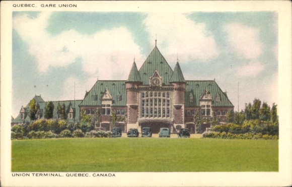 Postcard Quebec Canada, Union Terminal