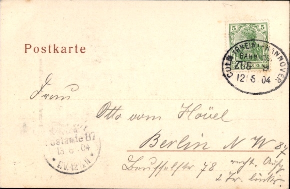 Ak Düsseldorf am Rhein, kunst- en tuinbouwtentoonstelling 1904, Arena