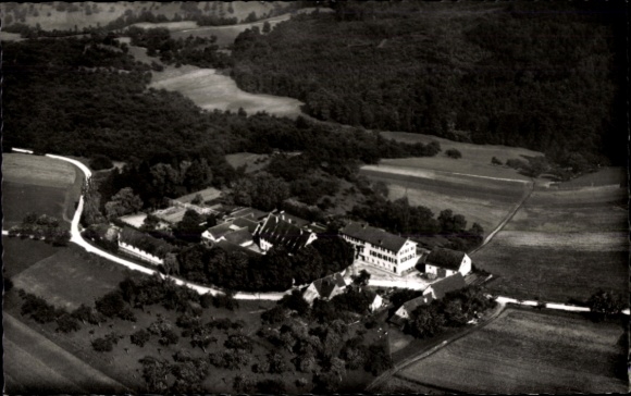 Ak Schorndorf in Württemberg, Fliegeraufnahme, Kurheim Engelberg