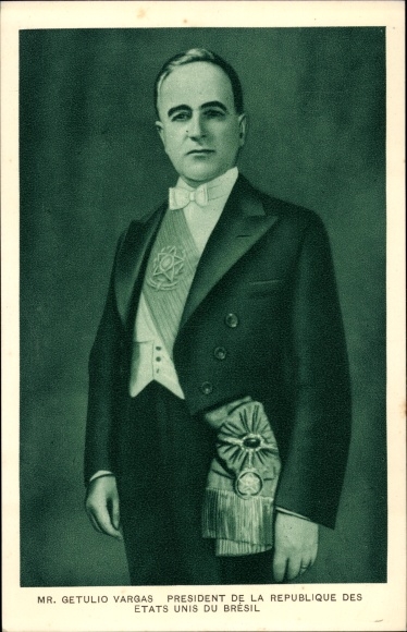 Postcard Getúlio Vargas, Former President of the Federative Republic of Brazil