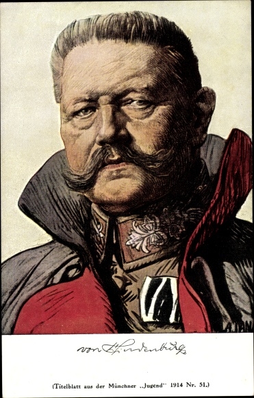 Artist PC Jank, A., Field Marshal Paul von Hindenburg, uniform