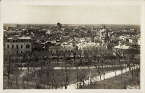 foto Ak Brăila Roemenië, algemeen beeld