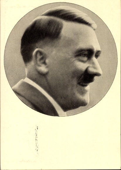 Postcard Führer and Reich Chancellor Adolf Hitler, men of the time 91